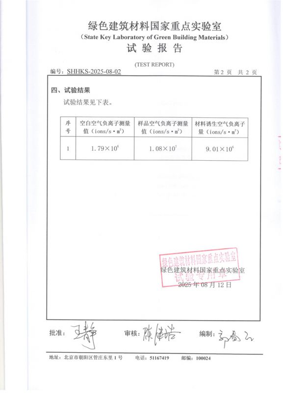 中宝负离子检测报告3